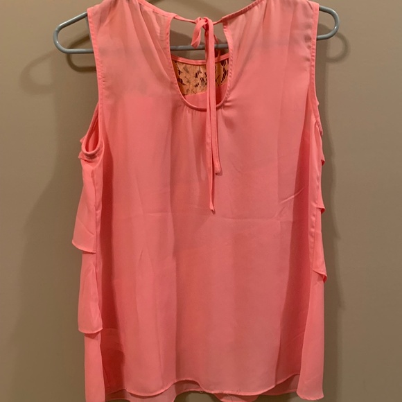 SLEEVELESS RUFFLED TOP - Picture 7 of 8